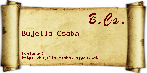 Bujella Csaba névjegykártya